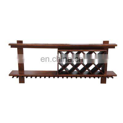 Antique living room decoration furniture luxurious wooden wine rack