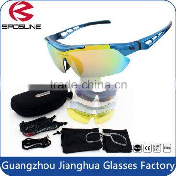 High cost effective CE ANSI standard 5 lenses accessories multifunctional sports glasses suit