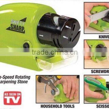 As Seen On Tv Brand New arrivel cordless electric knife sharpener swifty sharp for kitchen,portable knife sharpener stone