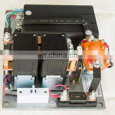 Curtis 48V 3.6Kw DC series motor controller kits with contactors, throttle, heat-sink plate etc.