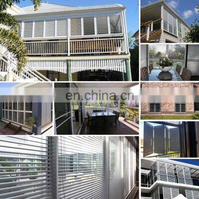Aluminum Vertical Louvered Shutters Supplier Extruded 300*56 mm Louvered for Windows photo-3