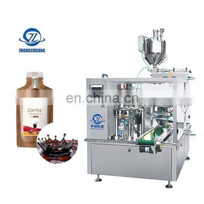 Automatic Sauce Premade Bag Liquid Filling Sealing Packing Machine Ketchup Sachet Packaging Machinery