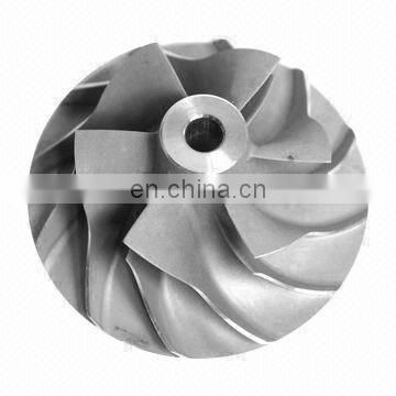 Investment casting steel turbo compressor wheel for turbocharger