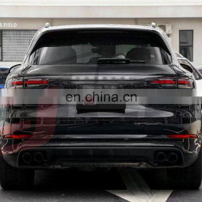 CLY Car Bumpers For 2018-2020 Porsche Cayenne 9Y0 9YA Upgrade Turbo Front Bumper Grille Rear Diffuser Tips Wheel Arch Body Kits photo-4
