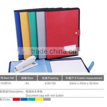 plastic conference folder with folder with notepad