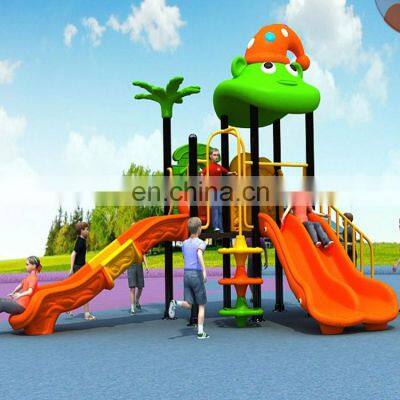 China good quality play ground kids playground equipment plastic slide outdoor