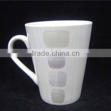 ceramic fashion mug and cup with minimalist printing