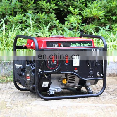 BISON CHINA 1000w Mini Standby Generator Price Air Cooled OHV Gasoline Engine Remote Start Electric Generator 1kw