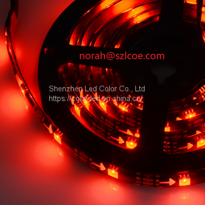 High Bright 5V LC8813 Led Strip 5m 30Leds Per Meter IP65 Waterproof Grade Addressable RGB Pixel Led Strip For Outdoor Use