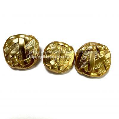 2023 custom OEKO-TEX gold alloy Hand Sewing Button for coat