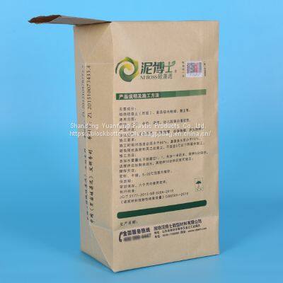 Kraft Paper Plastic Woven Packaging Bag for 25kg Cement Flour Rice Fertilizer Food Feed Sand kraft paper laminated pp