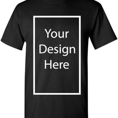 Add Your Own and Text Design Custom Personalized Adult T-Shirt Tee