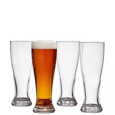 Free sample wholesale custom printed wheat pilsner brand beer glasses