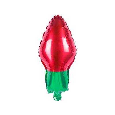 New Type Bulb Shaped Foil Balloon Green Base Birthday Christmas Party Children's Day Holiday Kids Toys Balloons Wholesale