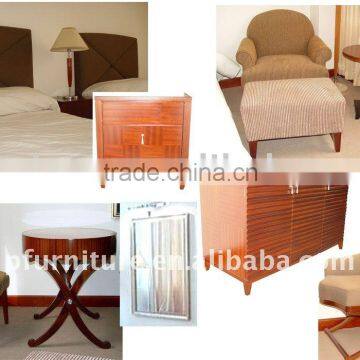 Upholster 4 stars hotel twin bedroom furniture PFG305