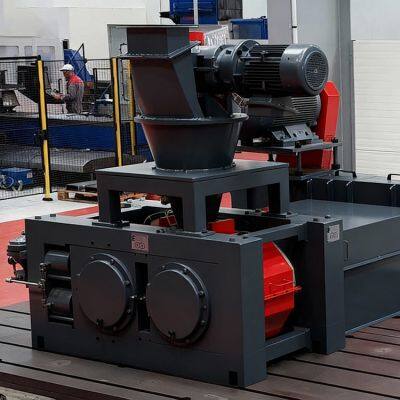 Metal scrap hot briquetting equipment Roll hot press forming machine Twin-roll high-temperature rolling extruder