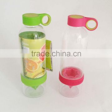 plastic cup tritan orange lemon fruit juice infuser water bottles