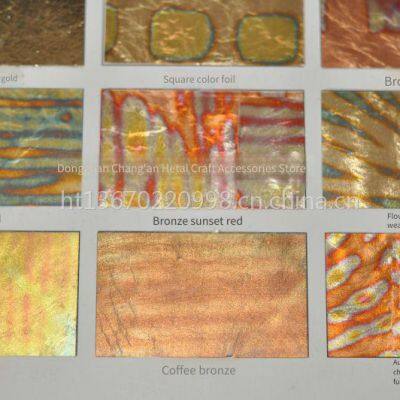 Colorful Foil Stickers for Furniture Handicrafts, Gold Leafing Decoration. There Are Various Patterns to Choose From. Widely Used for Decoration in Hotels, Offices, and Meeting Rooms.