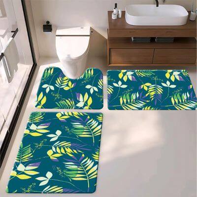 Flower Design Remium Anti-Fatigue Toilet Bath Mat – Gel & Foam Cushion, Stain Resistant & Easy to Clean photo-5