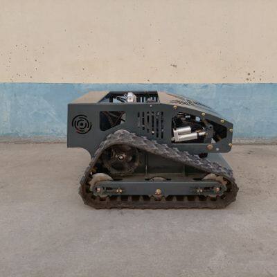 Industrial Grade Gasoline Electric Hybrid Single Cylinder Fast Weeding Rubber Track Remote Brush Mower With 550mm Cutting Width photo-4