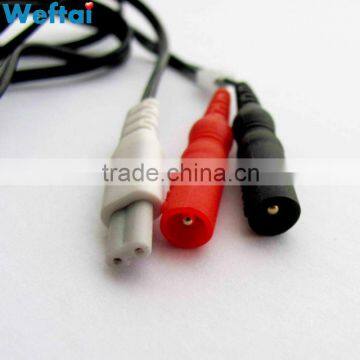 2.0mm TENS Accessories Cable 1m Black