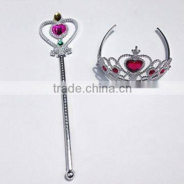 Wholesale Electroplating Plastic Kids Pink Princess Magic Wand Fairy Beauty Magic Stick photo-5