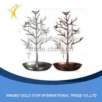 Wholesale delicate metal tree shape Jewelry stand