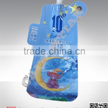 Aluminum liquid stand up pouch with spout, Facial mask packaging bag , facial mask package bag