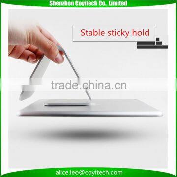 Micro-suction pad tablet holder stand for iPad and iPhone