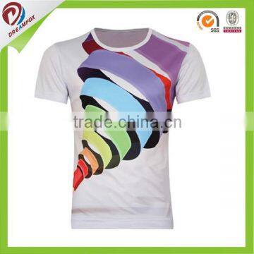 fashion colourful cheap custom 3d tshirt designs