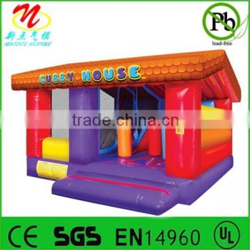 Cheap inflatable cubby bounce house combo for party rentals