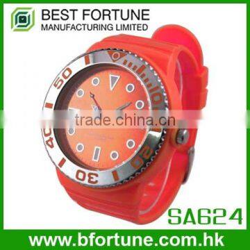 SA624 Quartz 3 hands plastic ABS Case watch with large dial