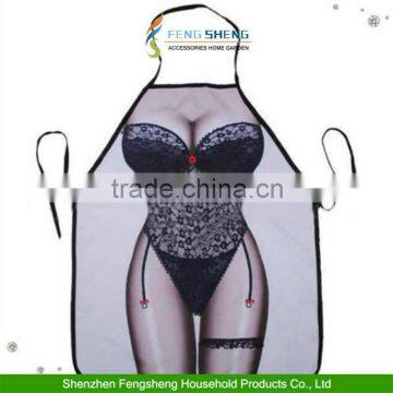 Black Lingerie Hilarious Sexy Flirty Lace Funny BBQ Party Apron For Women