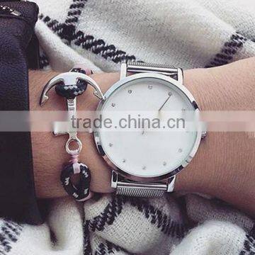 Mesh Band Minimalist Mineral/Sapphire Glass Watches Chain Wrist Watch photo-3
