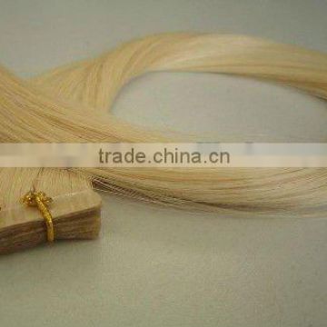 Unprocessed Virgin Brazilian Hair , PU Skin Weft Hair