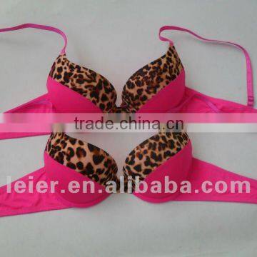 2014 new leopard push up bra