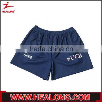 Navy blue own logo design embroidery custom short pants for sales