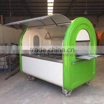 2016 Mobile green Fast Food Cart For Sales,Food Van/Street Food Vending Cart For Sales,Hot Dog Cart/Mobile Food Trail