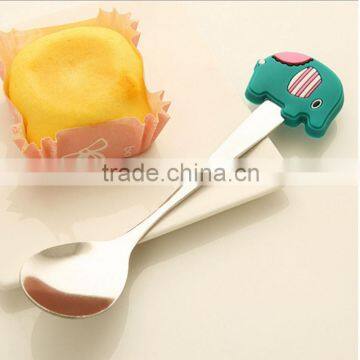 OEM Acceptable Cartoon Design Baby Stainless Steel Soup Spoons