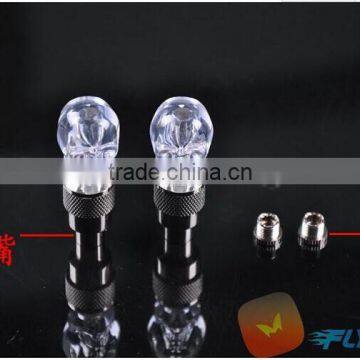 Skull LED Flash Light Night Bike Car Tire Tyre Wheel Valve Caps