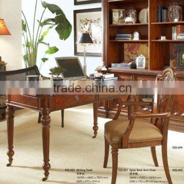 Tradition design American style wood office furniture set writing desk and chair