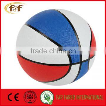 3 Colors rubber basketball