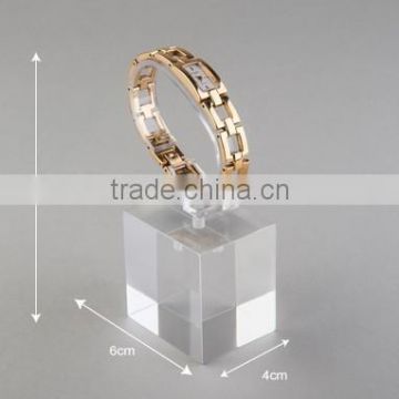 C shape acrylic watch display block manufacture