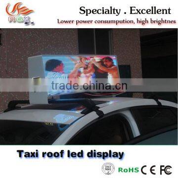 RGX-02 ip65 waterproof led scrolling message mini display taxi top p6 led display led screen/advertising display for car