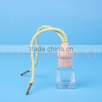 Glass Hanging Bottle With Wooden Cap Car Refresh Bottle photo-2