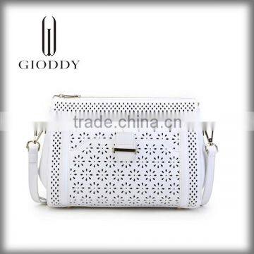 European Fashion Women Hot Sale Plain Color Leather Manufacturers China Leather Tote photo-3