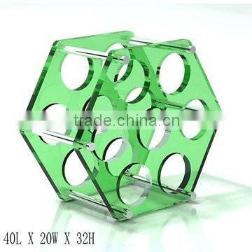 GH-RZ258 Shenzhen Guihe Factory Direct Sale Cheap Acrylic Wine Display Rack Wholesale Bottle Rack / Holder photo-3