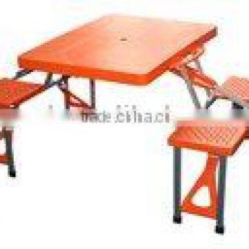 4 seats plastic picnic table