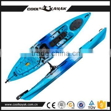 12ft single fishing kayak sit on top with pedals and rudder system Ocean