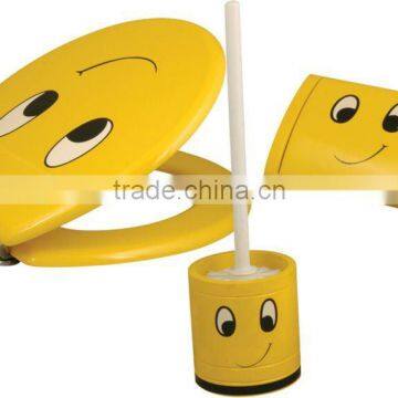 Cute paper holder,brush holder and toilet seat